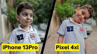 google pixel 4 xl vs iphone 13 pro max  camera comparison [upl. by Ah]