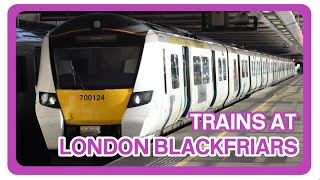 Trains at London Blackfriars railway station 28082023 [upl. by Dario]