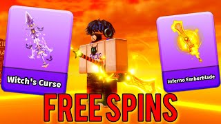 HOW TO GET NEW WITCHS CURSE FOR FREE IN BLADE BALL Roblox [upl. by Ahsina]