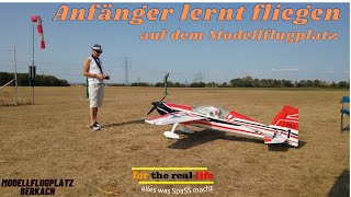 Anfänger lernt fliegen auf dem Modellflug Platz Easyglider 4 von Multiplex  Kunstflug  3D [upl. by Otanod859]