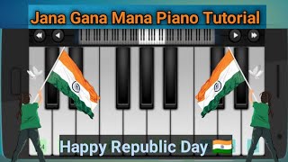 Jana Gana Mana Piano Tutorial  Walk Band Piano Tutorial  National Anthem [upl. by Ardnak]