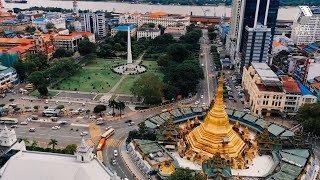 YANGON DRONE VIDEOGRAPHY [upl. by Eldoria476]