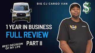 Part 2 Full review of my 1st year in business  cargo van business [upl. by Airolg]