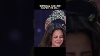 Crown taking back ceremony Miss grand international 20182024 missgrandinternational shorts [upl. by Ewald]