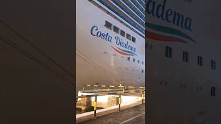 Dia de embarque no navio de cruzeiro Costa Diadema no porto de Santos Destino Bahia 13 andares 🤩 [upl. by Bledsoe296]