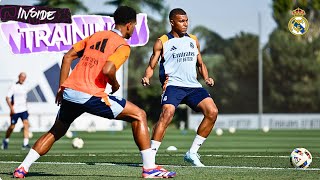 KYLIAN MBAPPÉ FIRST TRAINING  REAL MADRID 07824 [upl. by Rowland31]