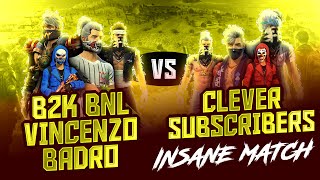 B2k  Vincenzo Bnl vs Clever Subscribers 😳  Can subscribers Defeat Legends [upl. by Kurzawa]