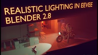 Blender 28 Realistic Lighting Setup  How to use Irradiance Volumes in EEVEE [upl. by Inalel]