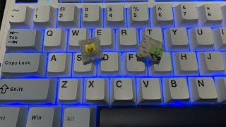 Switch Comparison  Gateron Milky yellow pros vs Leobog Reaper switches [upl. by Ardnasirk]