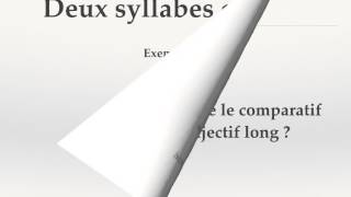 Comparatif de supériorité des adjectifs longs en anglais [upl. by Dajma377]