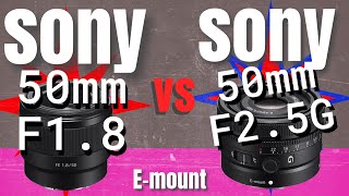 Sony 50mm F18 vs F25 G Which lens fits your style [upl. by Cutter]