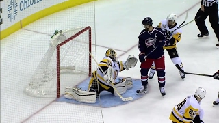 Werenski snaps home his first NHL playoff goal [upl. by Harwilll276]