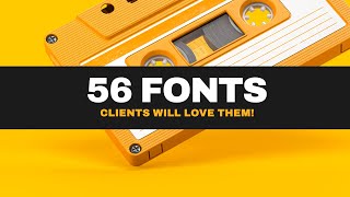 56 FREE Must Have Fonts Download Now 🔥 [upl. by Vincenta]