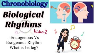 Part2Exogenous Rhythm Vs Endogenous RhythmJet lag and Medicines ChronobiologyBiological Rhythms [upl. by Llertak]