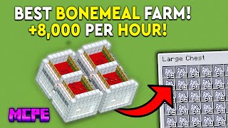 Minecraft Bedrock Bonemeal Farm Tutorial  8000 PH  MCPEXboxPSSwitchPC [upl. by Syverson]