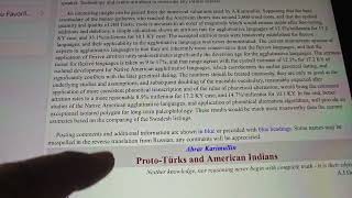 ancient native american languages and uralic altaic tatar turk connection  archaic common turkishc [upl. by Ynaffyt905]