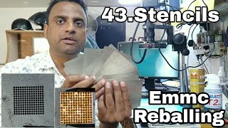 eMMC IC Reballing Stencils all Latest Model 43 pieces Set 4000 Only [upl. by Aneerehs]