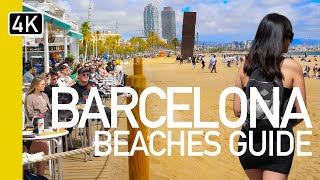 🌴 BEST BEACH IN SPAIN 2024 🏖️ BARCELONETA BEACH WALKING TOUR [upl. by Moll]