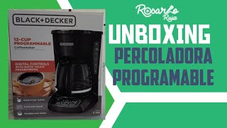 📦 UNBOXING Percoladora Programable Black  Decker CM1105B [upl. by Cohlier]