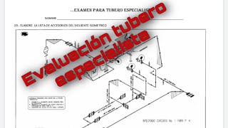 EVALUACION O EXAMEN PARA TUBERO ESPECIALISTA [upl. by Noislla79]