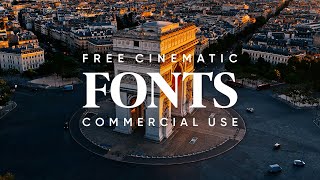 24 Free Cinematic Fonts for Edits Commercial Use License [upl. by Nuahsad]