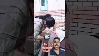 Tail bone adjustment by Dr deepanshi chiropractic physiotherapist short video viral tail bone [upl. by Roane]