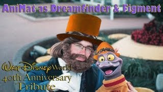 AniMat as Figment amp Dreamfinder from Journey into Imagination  Walt Disney World 40th Anniversary [upl. by Brnaby]