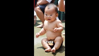 Exploring Japans Naki Sumo Crying Baby Festival shortsfeed [upl. by Nilak]