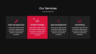 Responsive Our services page step by step tutorial using HTML amp CSS HTML CSS Our services page [upl. by Timms816]