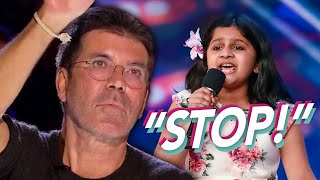 10 YearOld Girl Proves Simon Cowell Wrong After Being STOPPED Mid Performance Britains Got Talent [upl. by Caye]