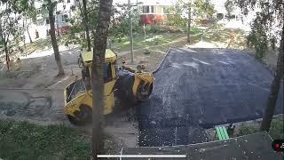 Satisfying to watch Black asphalt ⚫️🚜 Ulyanovsk Russia live cam [upl. by Duquette770]