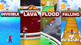 Every Level is Super Bell Hill but Random Challenge EVERY LEVEL  Floor is Lava Flooded etc [upl. by Akinnor193]