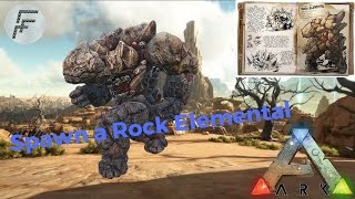 Ark Survival Evolved How to Spawn a Rock Elemental [upl. by Aryt]