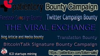 Patientory ICO Bounty рекламная кампания Криптовалюта монеты PTOY бесплатно [upl. by Enaywd]