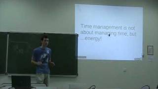 Time management lecture for MBA students 14 [upl. by Northrup]