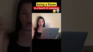 Being a Btchy Karen to Apple SCAMMERS  part 2 irlrosie spammers [upl. by Cchaddie940]