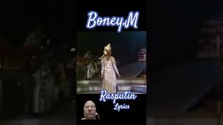 BONEYMRASPUTINLYRICS🫠 ytshorts lyrics 70s boneym rasputin dance musica [upl. by Notslar121]