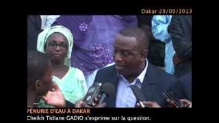 PÉNURIE DEAU À DAKAR Cheikh Tidiane GADIO sexprime sur la question [upl. by Nikos]