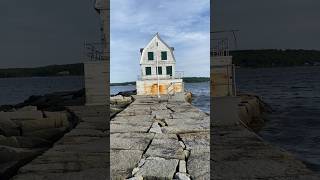 Rockland Breakwater Lighthouse Rockland Maine [upl. by Lina779]