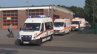 Patiententransportzug 10 NRW der Stadt Krefeld zur Überlandhilfe nach Geldern [upl. by Aralc]