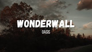 Oasis  Wonderwall  Instrumental  Lyrics [upl. by Weikert]