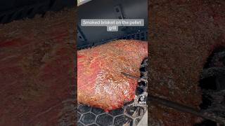 Brisket on the pellet grill 2 12 hours in 6 or 7 to go foodbbq pelletgrill smoker brisket [upl. by Nataniel209]