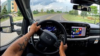 2023 Ford F350 Super Duty XLT  POV Test Drive [upl. by Yxor942]