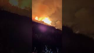 Incendio a Pianoro Bo anche quattro squadre dei Vigili del Fuoco di Monghidoro [upl. by Wildee]