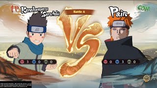 Konohamaru Vs Pain Yahiko  super hard  Win rank S [upl. by Wilmar]