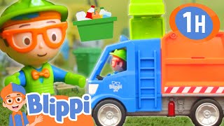 Toy Garbage Truck Song  Blippi Toy Play Learning  Best Cars amp Truck Videos for Kids [upl. by Mehta]