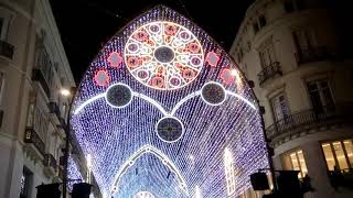 Malaga Christmas Lights 2018 [upl. by Timotheus]