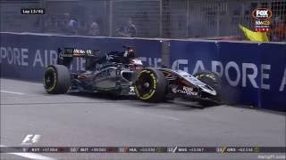 Nico Hulkenberg F1 crash compilation [upl. by Ahsele]