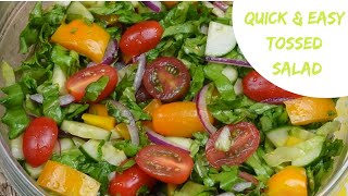 How to Make Quick and Easy Tossed Salad Recipe [upl. by Morez985]