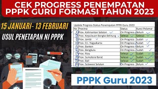 CEK PROGRESS PENEMPATAN PPPK GURU FORMASI TAHUN 2023 [upl. by Vaclav]